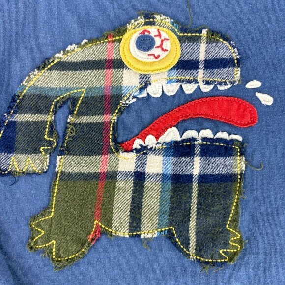 Mini Boden Blue Monster Long Sleeve Tee 2-3Y - Picture 3 of 6